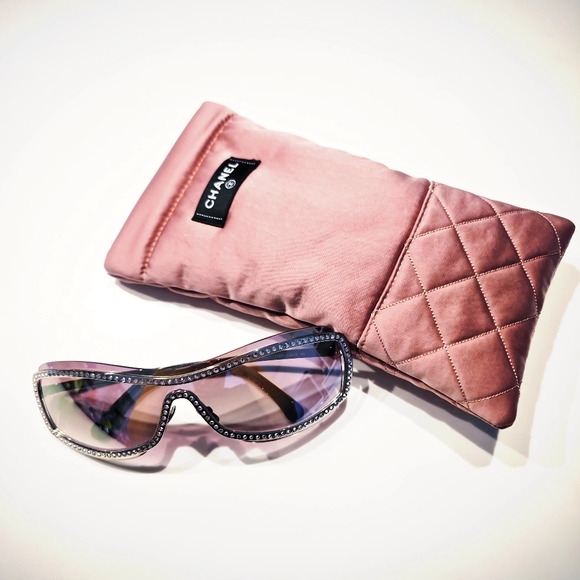 Chanel Shield sunglasses with crystals main image 7